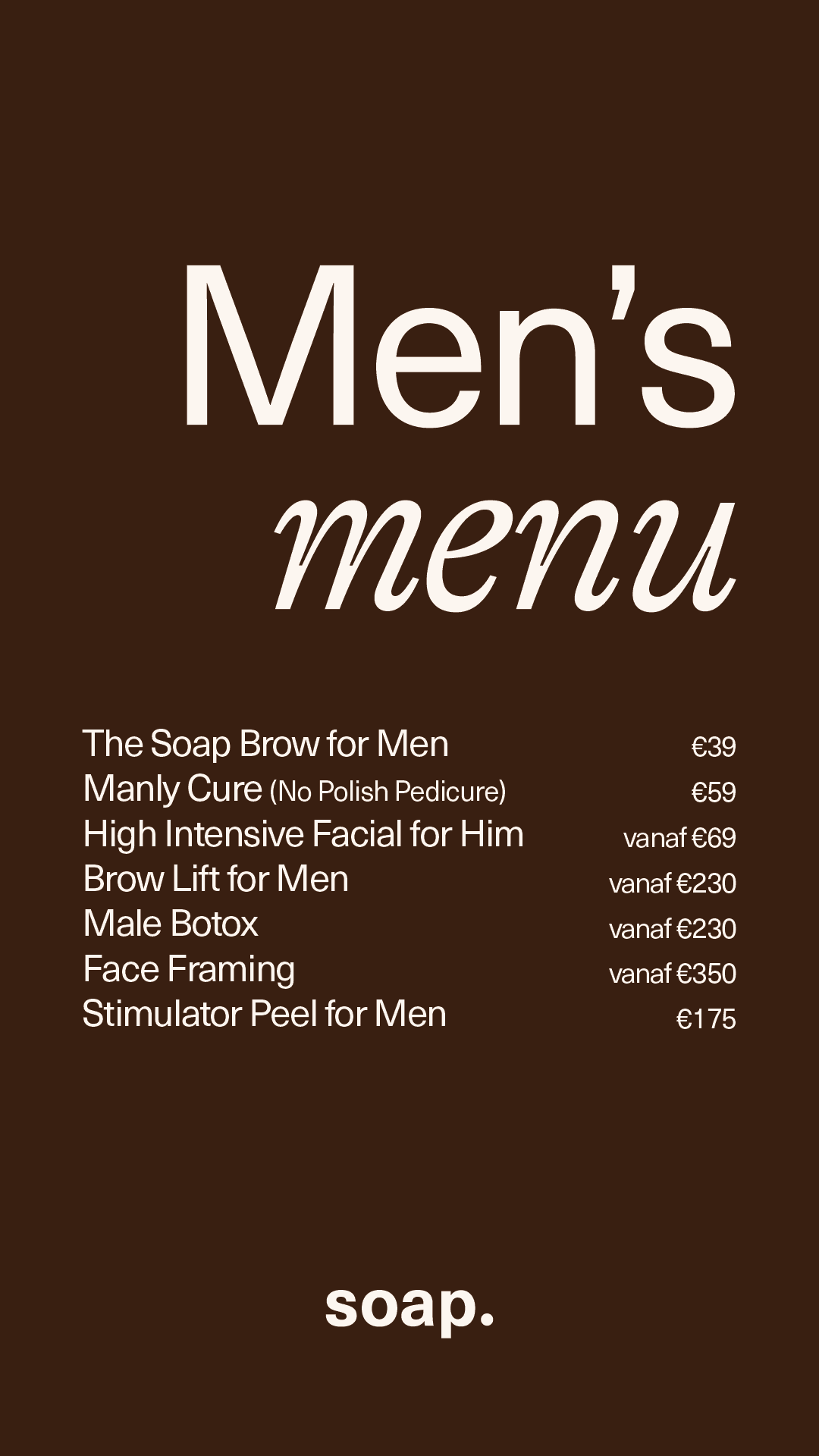 Men Menu